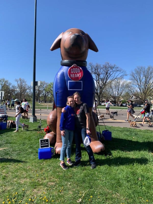veterinary team at a fundraiser